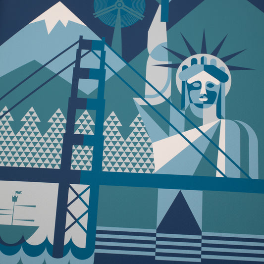 Cross Continental Print