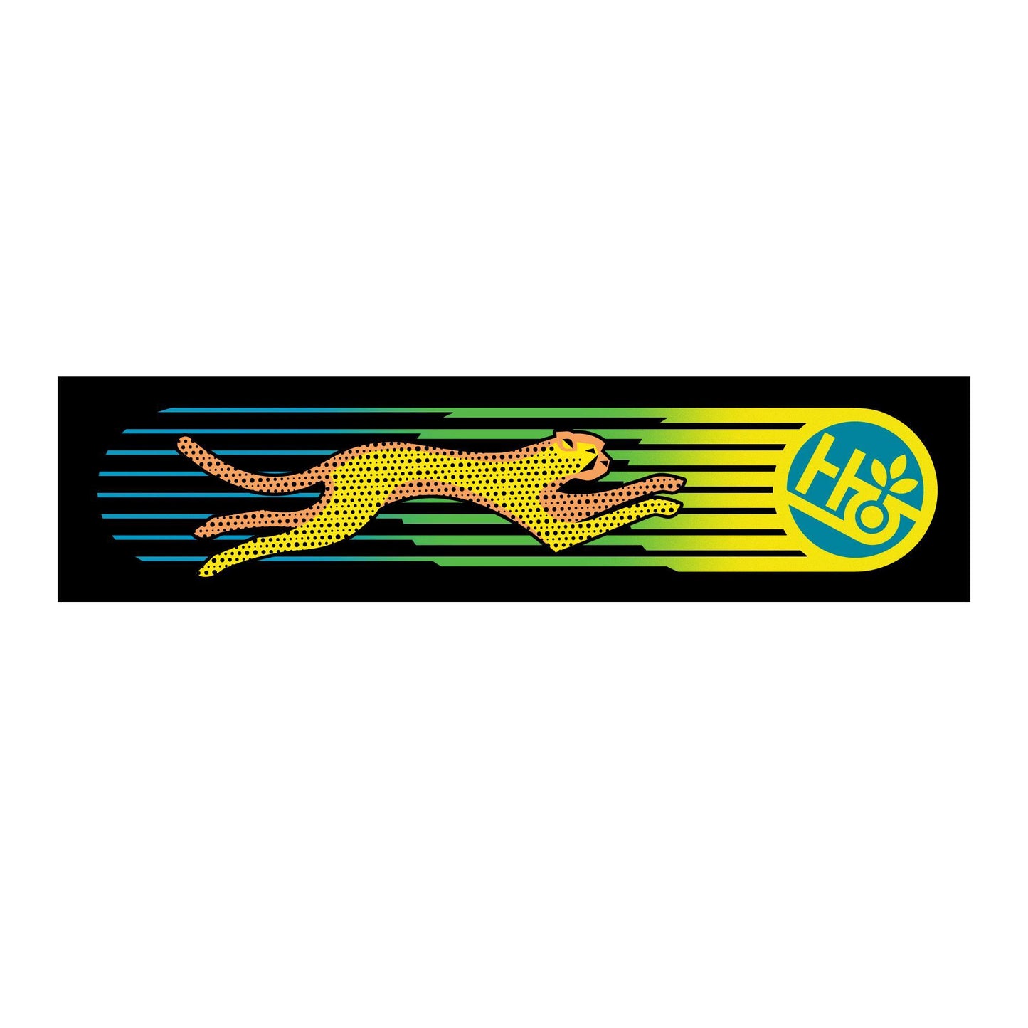 Neon Cheetah Sticker