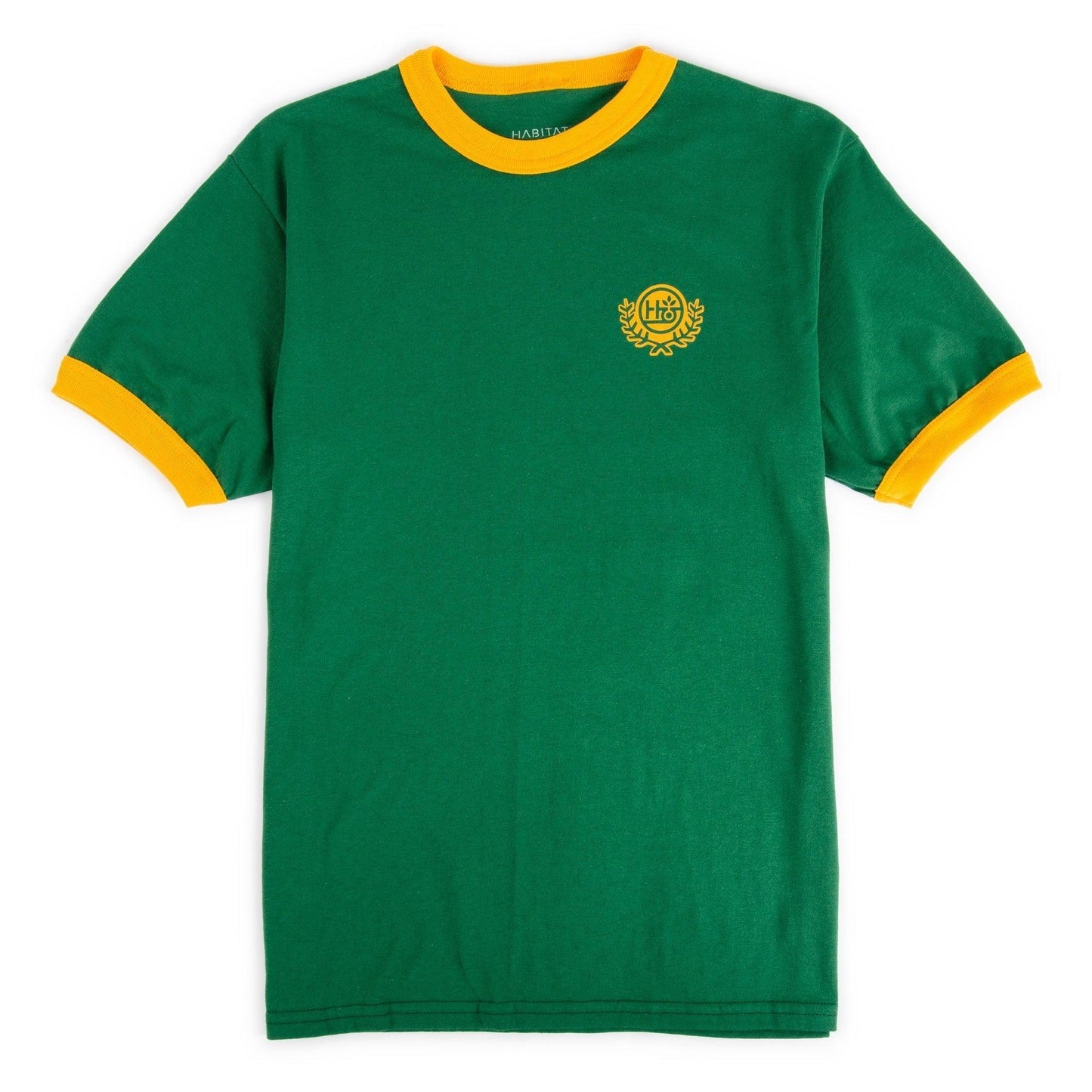 Coat of Arms Ringer T-Shirt Green