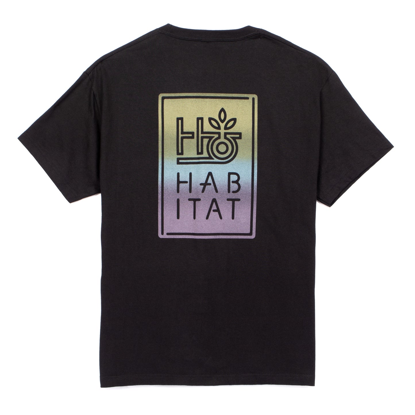 Pod Stencil Fade Pocket T-Shirt Black