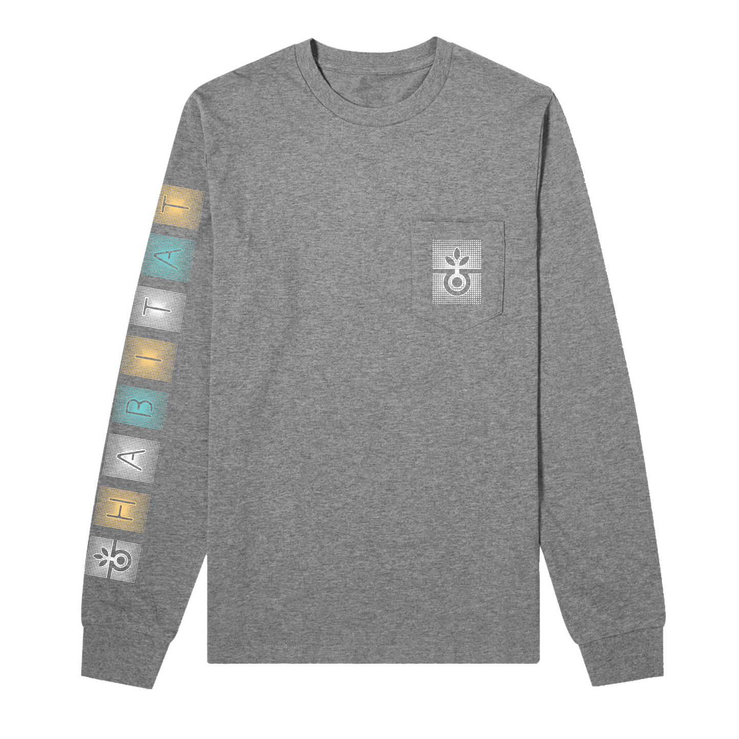 Dot Gain L/S Pocket T-Shirt Heather Gray