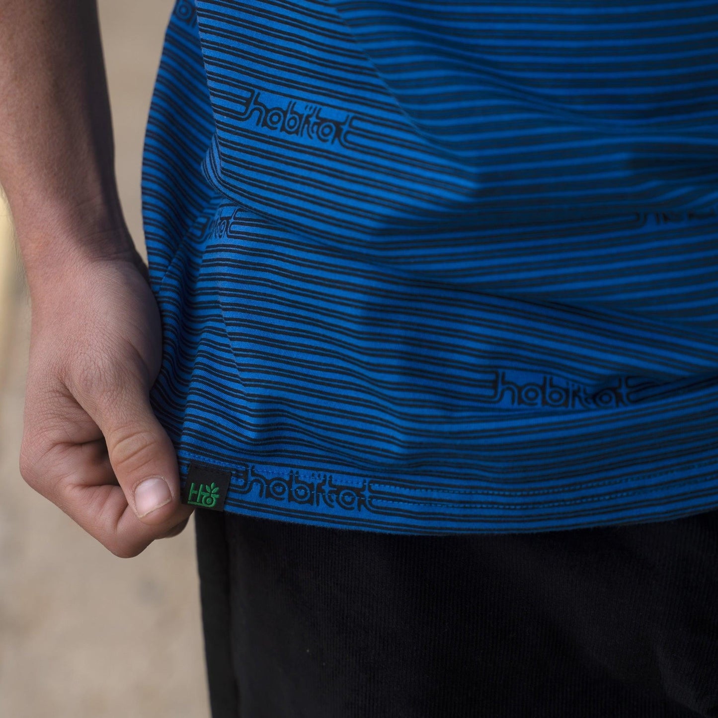 Ellipse Striped Shirt Blue