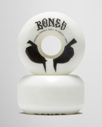 Bones 100s Sidecuts 100a V5 Sidecut Skateboard Wheels - White 2026 - 54mm
