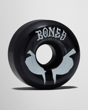 Bones 100s Sidecuts 100a V5 Sidecut Skateboard Wheels - Black 2026 - 54mm