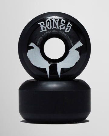 Bones 100s Sidecuts 100a V5 Sidecut Skateboard Wheels - Black 2026 - 54mm