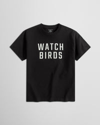 Habitat Watch Birds T-Shirt - Black