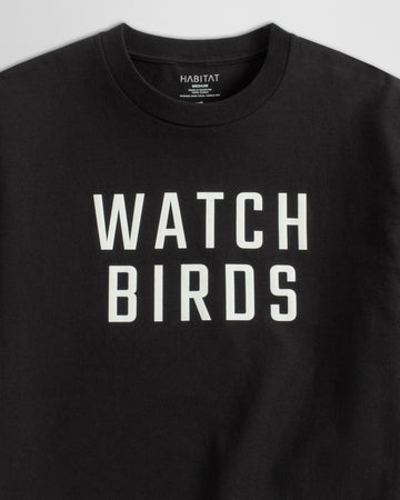 Habitat Watch Birds T-Shirt - Black