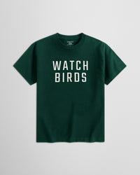 Habitat Watch Birds T-Shirt - Green