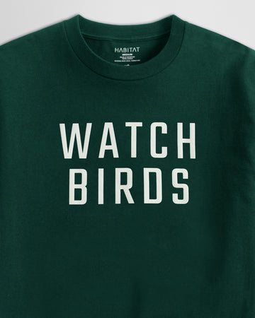 Habitat Watch Birds T-Shirt - Green