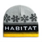 Habitat Retro Snow Beanie - Grey/Black/Gold