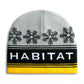 Habitat Retro Snow Beanie - Grey/Black/Gold
