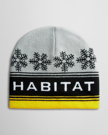 Habitat Retro Snow Beanie - Grey/Black/Gold