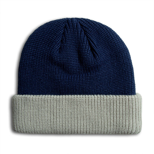 Habitat Contrast Cuff Beanie - Blue/White