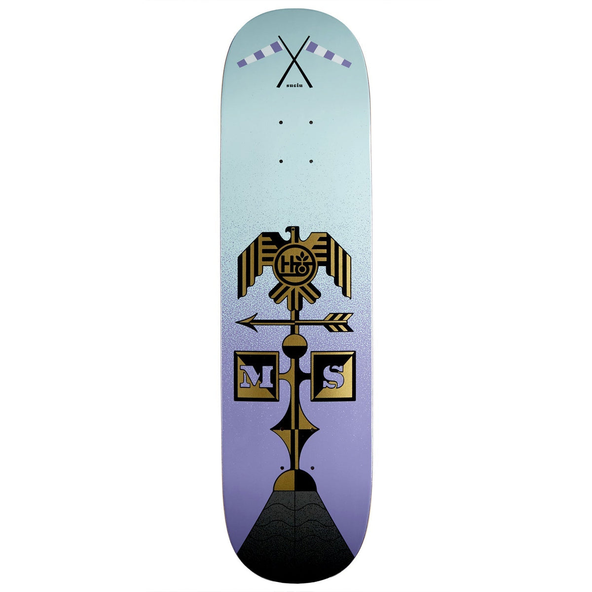 Habitat Suciu Roof Regalia Skateboard Deck - Purple/Blue - 8.30"