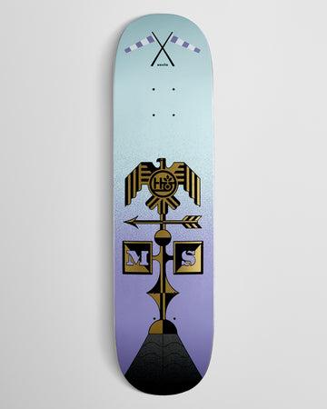 Habitat Suciu Roof Regalia Skateboard Deck - Purple/Blue - 8.30