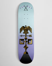 Habitat Suciu Roof Regalia Skateboard Deck - Purple/Blue - 8.30