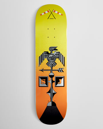 Habitat Janoski Roof Regalia Skateboard Deck - Orange/Yellow - 8.125