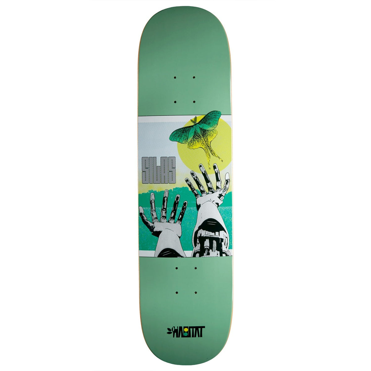 Habitat Silas Luna Launch Skateboard Deck - Green - 8.25"