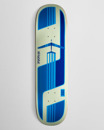 Habitat Glider Twin Skateboard Deck - Blue - 8.25