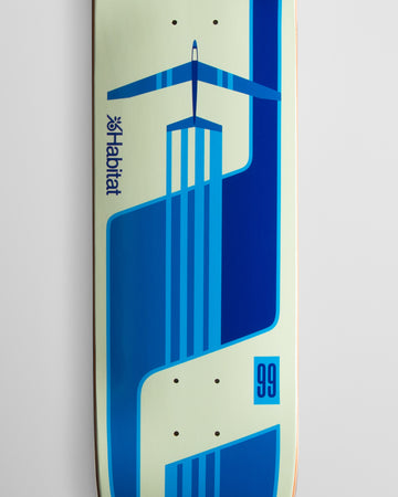Habitat Glider Twin Skateboard Deck - Blue - 8.25