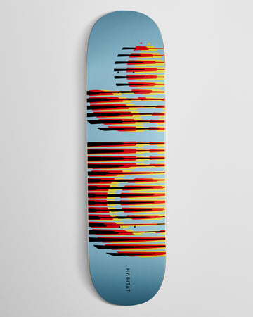 Habitat Velocity Bloom Skateboard Deck - Blue - 8.50
