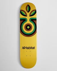 Habitat Bloom Station Skateboard Deck - Yellow - 7.75