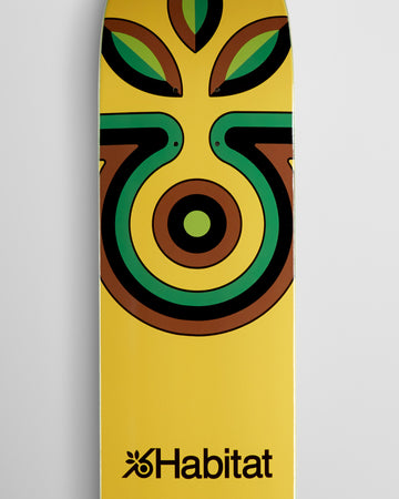 Habitat Bloom Station Skateboard Deck - Yellow - 7.75