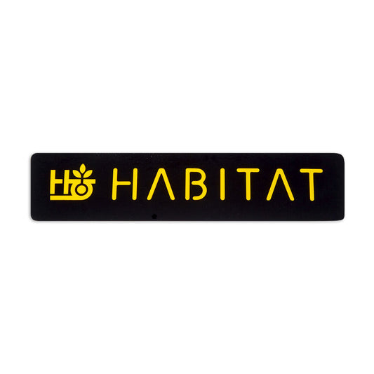 Habitat Pod Stencil Sticker - Yellow