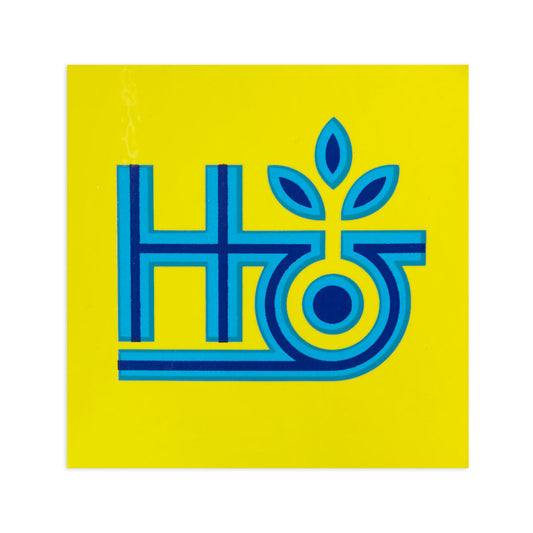Habitat Tritone Pod Sticker - Yellow