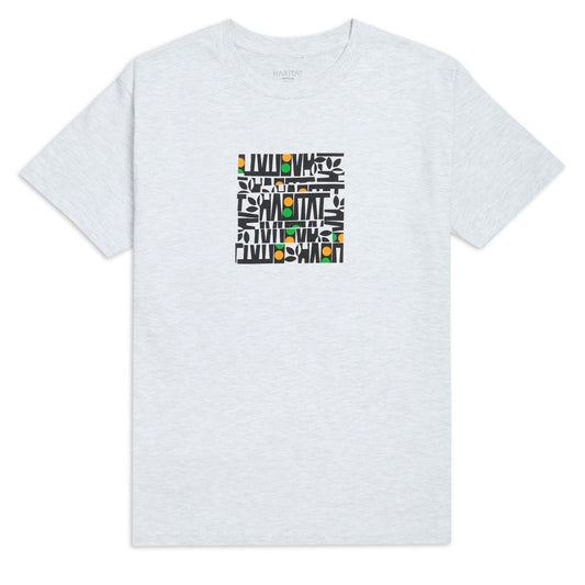Habitat Artisan Apex Stacked T-Shirt - Ash Heather
