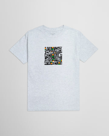 Habitat Artisan Apex Stacked T-Shirt - Ash Heather