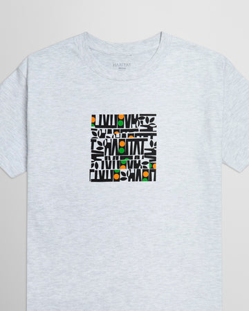 Habitat Artisan Apex Stacked T-Shirt - Ash Heather