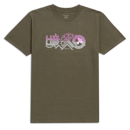 Habitat Earthscape T-Shirt - Army