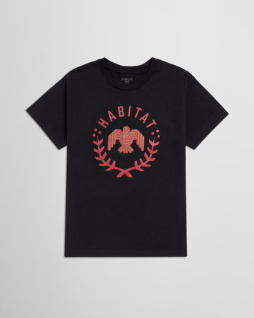 Habitat Owl Wreath T-Shirt - Black