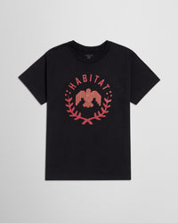 Habitat Owl Wreath T-Shirt - Black