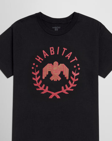 Habitat Owl Wreath T-Shirt - Black