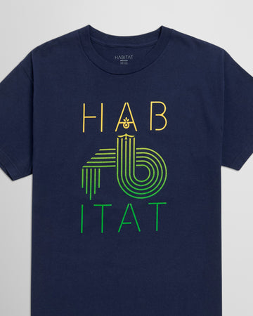 Habitat Stencil Soar T-Shirt - Navy