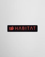 Habitat Pod Stencil Sticker - Red