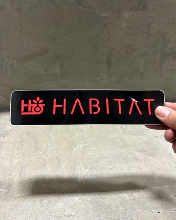 Habitat Pod Stencil Sticker - Red
