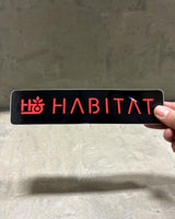 Habitat Pod Stencil Sticker - Red
