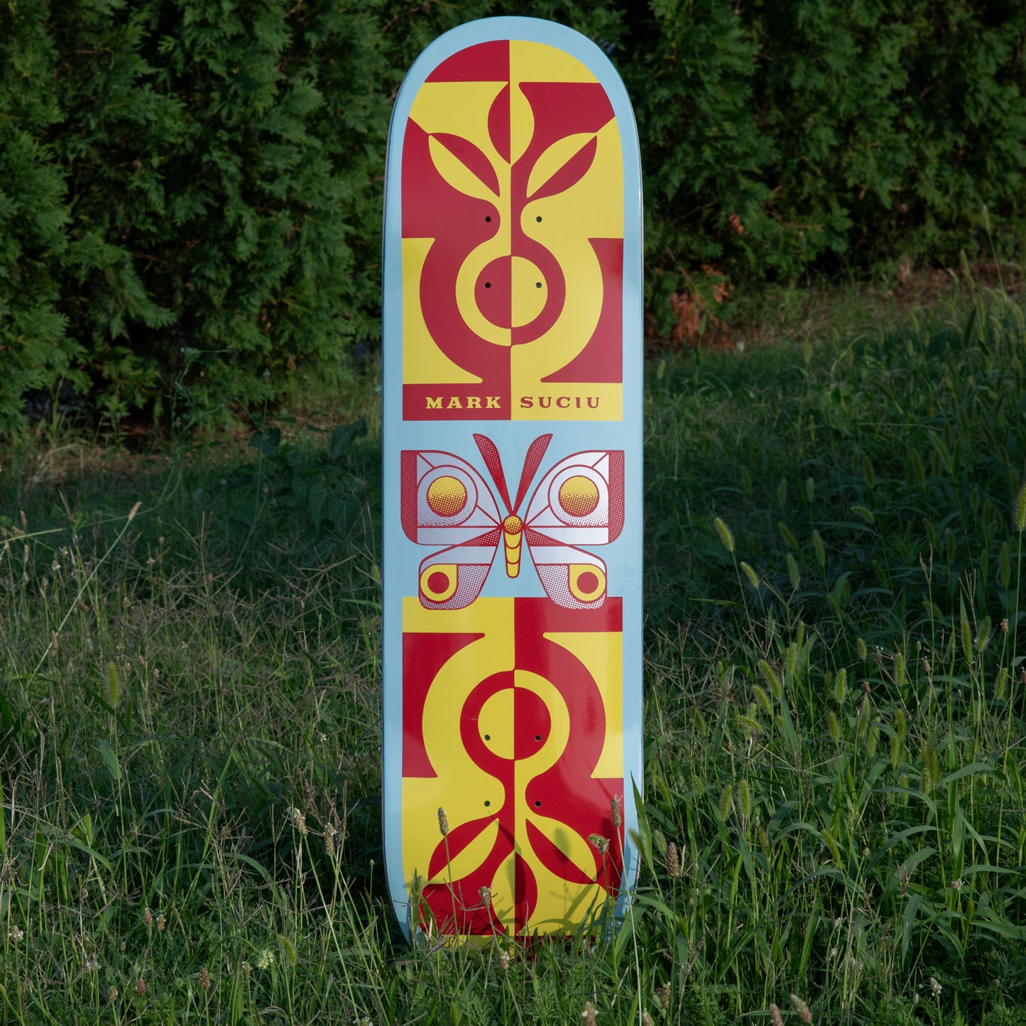 Habitat Suciu Moth Skateboard Deck - Metallic Ink - 8.375"
