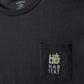 Pod Stencil Fade Pocket T-Shirt Black