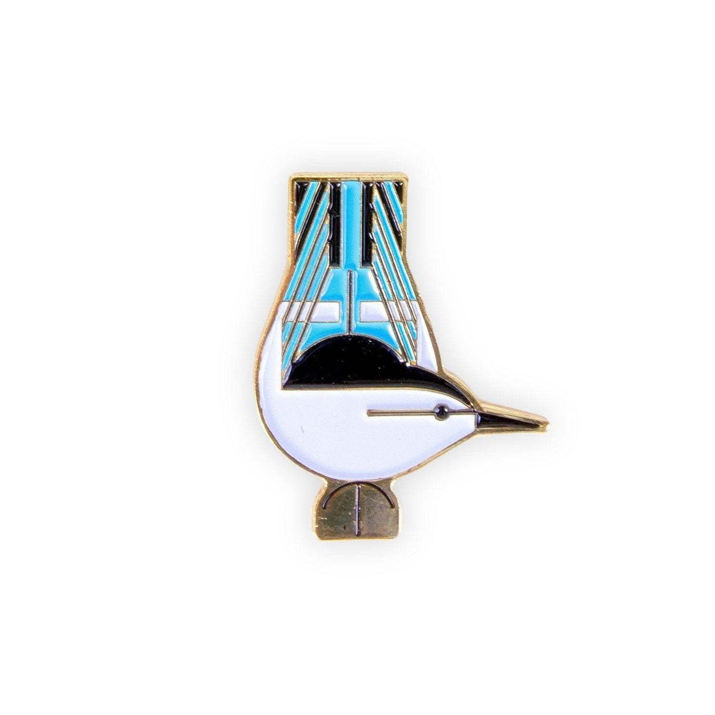 Charley Harper Nuthatch Pin