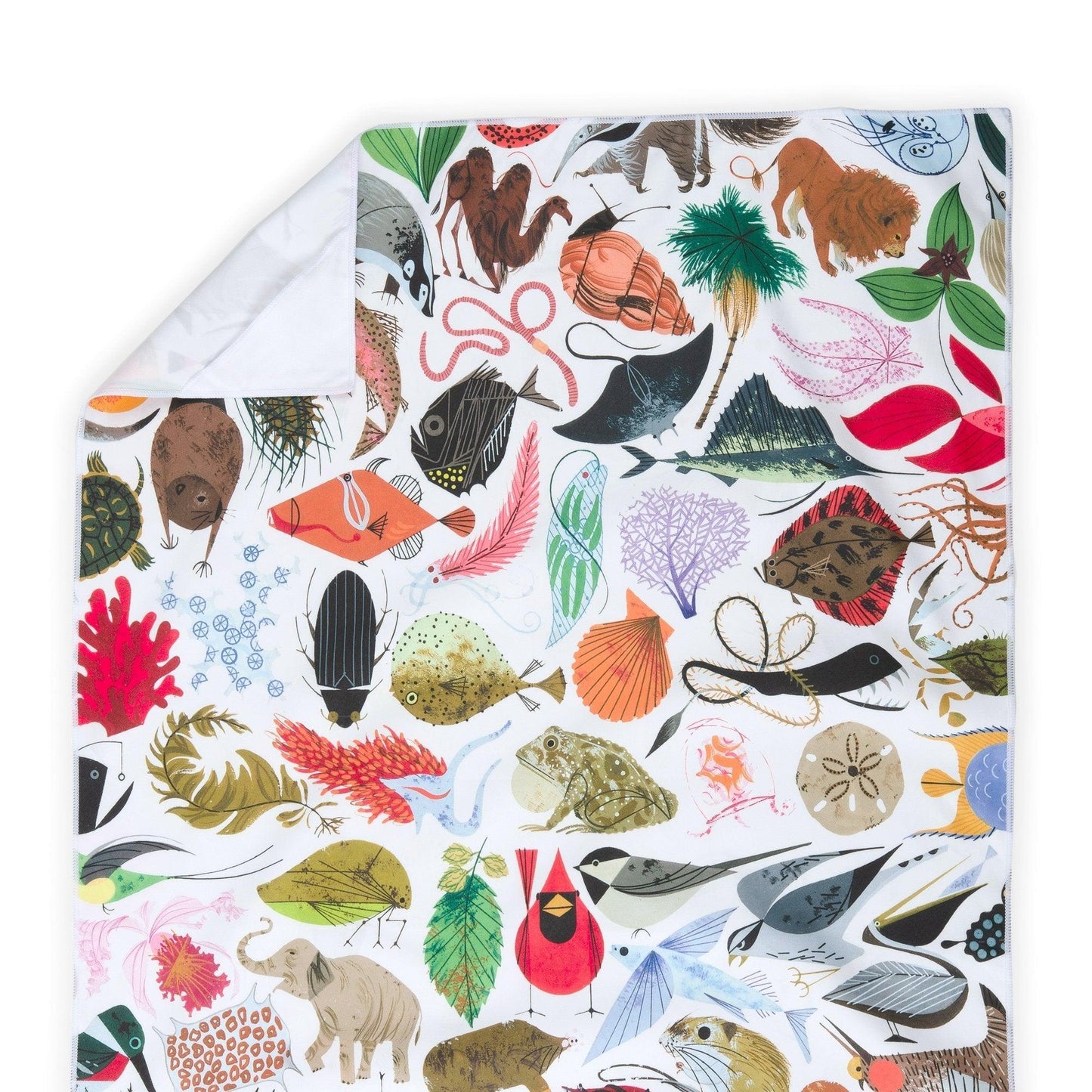 Charley Harper Tree of Life Yoga Towel