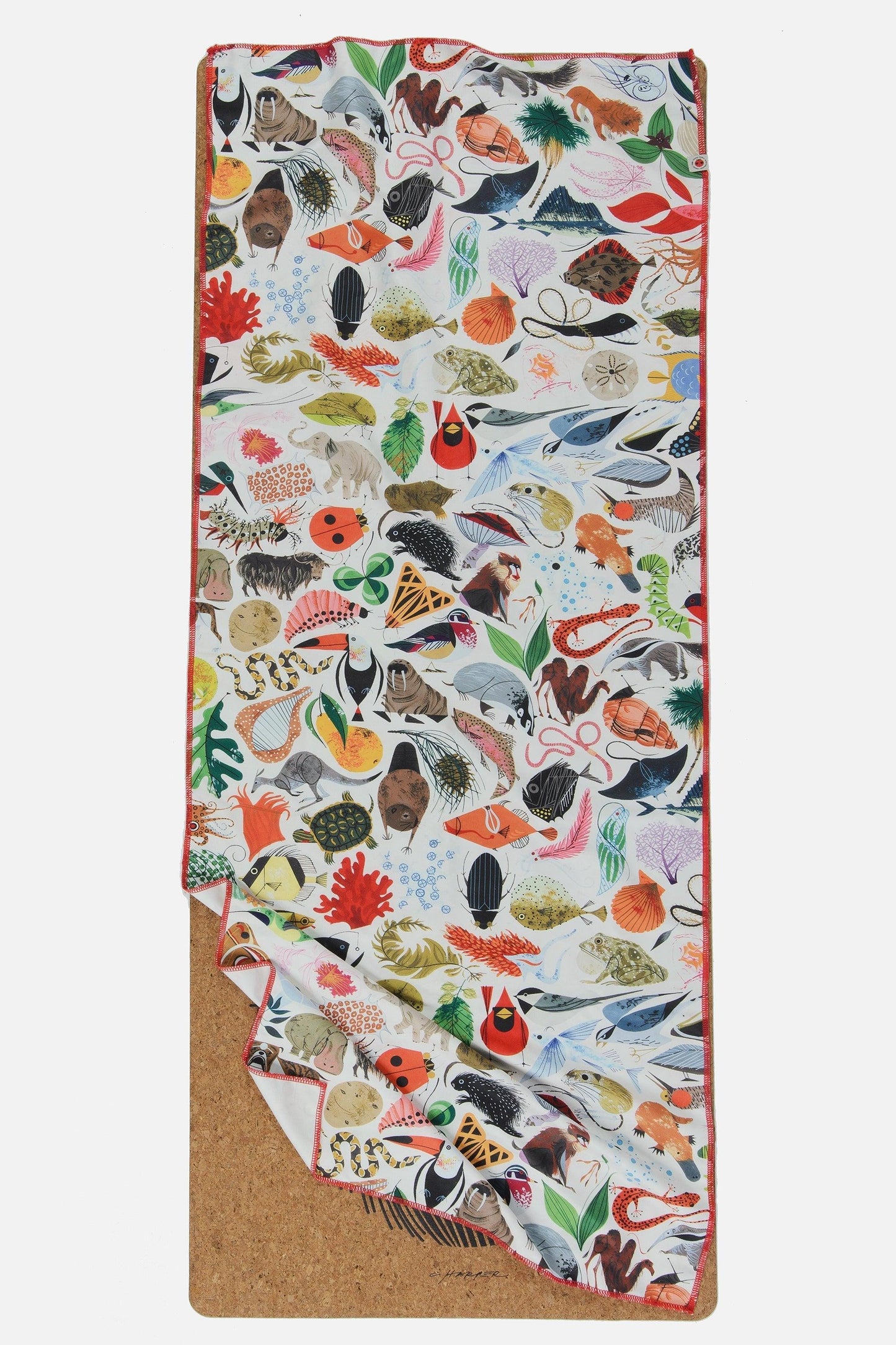 Charley Harper Tree of Life Yoga Towel